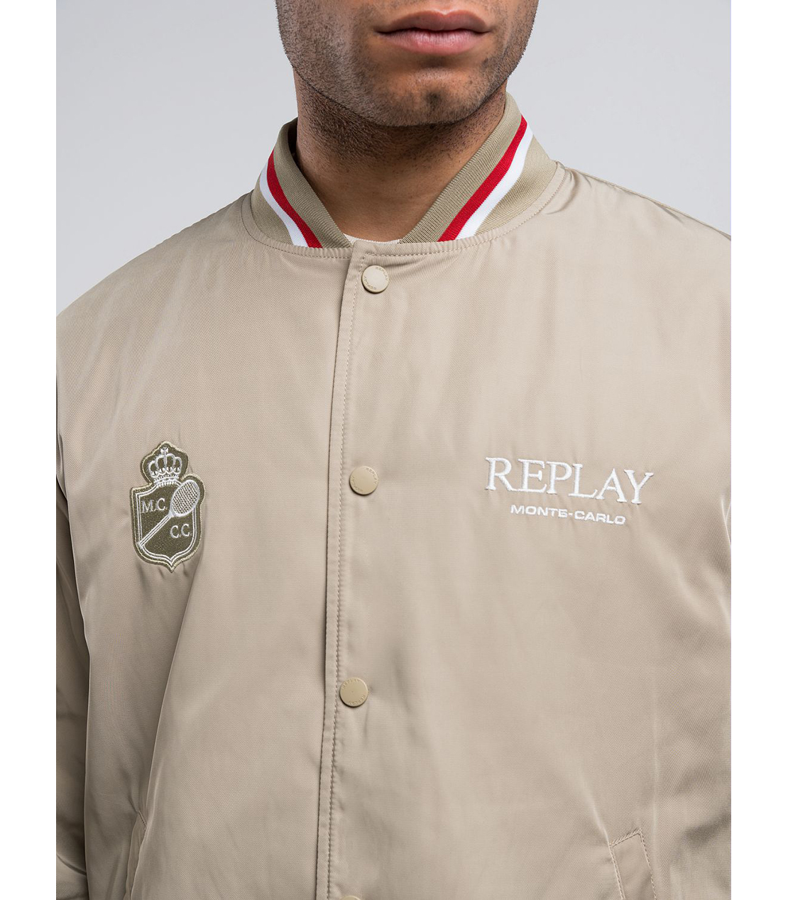 モンテカルロ カントリークラブ コレクション ユニセックス ボンバージャケット 詳細画像 カーキ 7